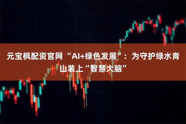 元宝枫配资官网 “AI+绿色发展”:为守护绿水青山装上“智慧大脑”